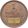 Купить 1 пенни (penni) 1894-1917, Российская Финляндия, случайный год