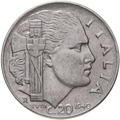 купить Италия 20 чентезимо 1940