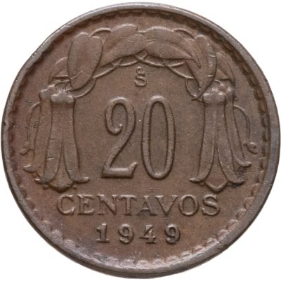 купить Чили 20 сентаво (centavos) 1949