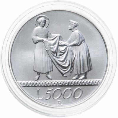 купить Италия 5000 лир 1999 "Миллениум - Солидарность"