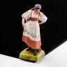 Купить Статуэтка "Плясунья" (Танцующая крестьянка), по модели фабрики Гарднера, бисквит, роспись, Дмитровский фарфоровый завод (ДФЗ Вербилки), СССР, 1926-1930 гг.