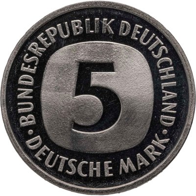 купить Германия (ФРГ) 5 марок 1976, знак монетного двора: "F" - Штутгарт