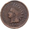Купить США 1 цент (cent) 1901 Indian Head Cent