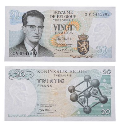 купить Бельгия 20 франков 1964