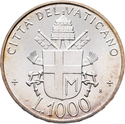 купить Ватикан 1000 лир 1992