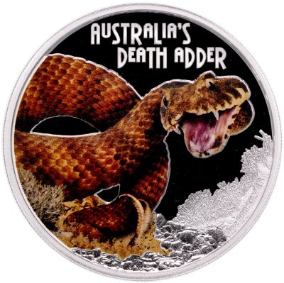 купить Тувалу 1 доллар 2016 «Смертельные и опасные - гадюкообразная смертельная змея»