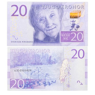 купить Швеция - 20 крон 2015 год - "Астрид Линдгрен" (Pick 69)