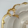 Купить Блюдо сервировочное с прорезным бортом, украшенное растительным декором, фарфор, золочение, Weimar Porzellan (Веймарский фарфор), ГДР, 1949-1980 гг.