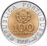 Купить Португалия 100 эскудо (escudos) 1995 "50 лет продовольственной программе ФАО"