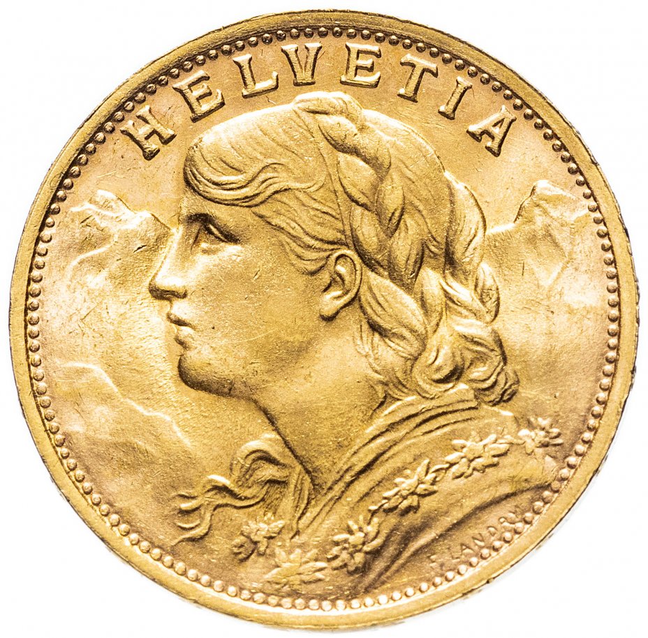 купить Швейцария 20 франков 1935