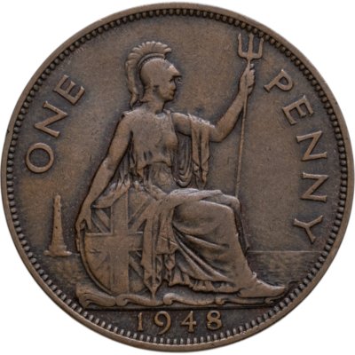 купить Великобритания 1 пенни (penny) 1948