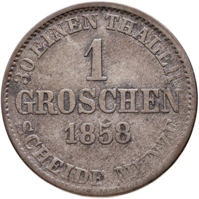 купить Ганновер 1 грош 1858