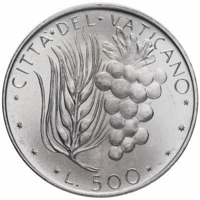 купить Ватикан 500 лир 1974