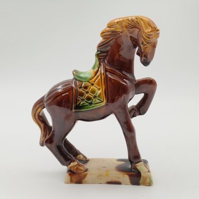 купить Статуэтка "Боевой конь эпохи Тан", фаянс, поливы, Китай, 1970-1990 гг.