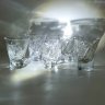Купить Набор из 5-ти стопок на высокой ножке с резным орнаментом, хрусталь, алмазная грань, СССР, 1970-1990 гг.