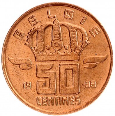 Купить 50 сантимов 1998 Бельгия