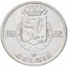 Купить Бельгия 100 франков (francs) 1948  Надпись на голландском - 'BELGIE' Монетное отношение аверс/реверс (180°)