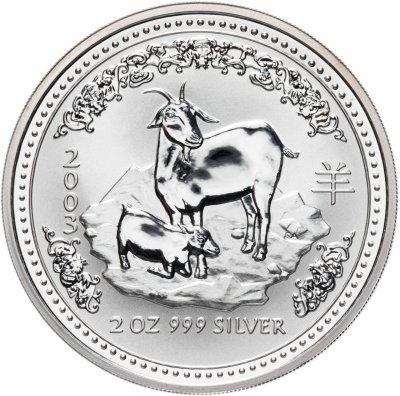 купить Австралия 2 доллара (dollars) 2003 "Китайский гороскоп - Год козы"