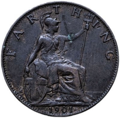 купить Великобритания 1 фартинг (farthing) 1901