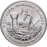 Купить США 25 центов (квотер, 1/4 доллара, quarter dollar) 2009 D Квотер Северных Марианских островов знак монетного двора: "D" - Денвер
