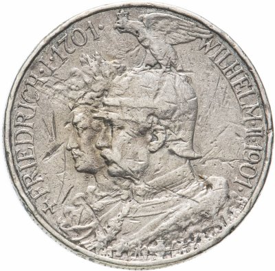 купить Германия (Пруссия) 2 марки 1901 "200-летие Королевства Пруссия"