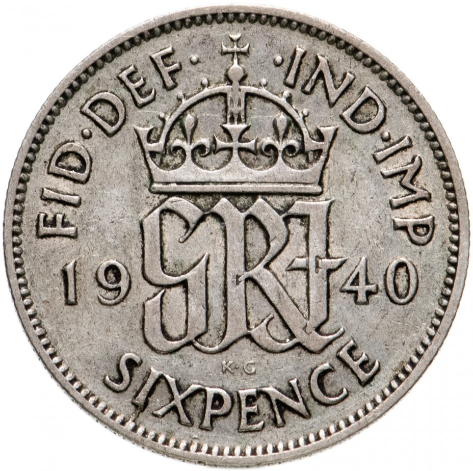 купить Великобритания 6 пенсов (pence) 1940