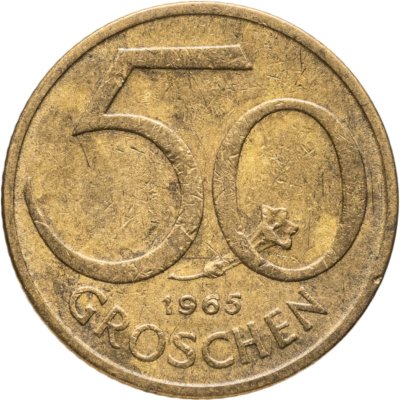 купить Австрия 50 грошей (groschen) 1965