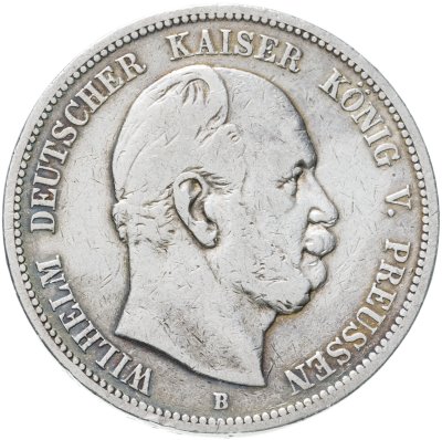 купить Германская Империя, Пруссия 5 марок (mark) 1876