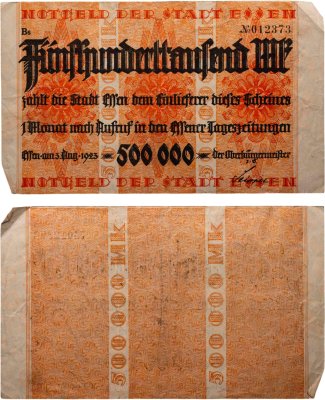 купить Германия, Нотгельд, Эссен 500 000 марок 1923