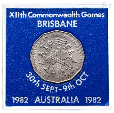 купить Австралия 50 центов (cents) 1982 "XII Игры Содружества"