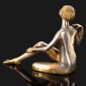 Купить Статуэтка "Обнаженная", металл, литье, бронзирование, Европа, 1930-1950 гг.