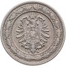 Купить Германия 20 пфеннигов (pfennig) 1887, Знак монетного двора: "A" - Берлин