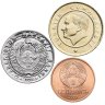 Купить Набор из 3 монет 2009-2023 Беларусь 1 копейка + Турция 10 курушей + Узбекистан 50 сом