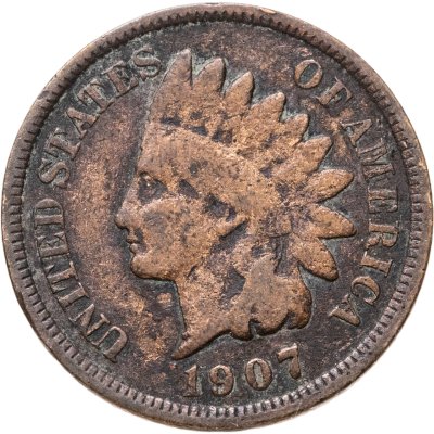 купить США 1 цент (cent) 1907 "Indian Head Cent"