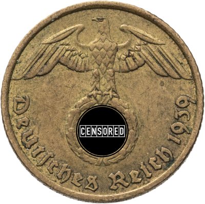 купить Германия (Третий рейх) 5 рейхспфеннигов (reichspfennig) 1939