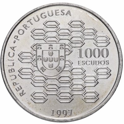 Купить Португалия 1000 эскудо (escudos) 1997 "200 лет Государственному кредитованию"