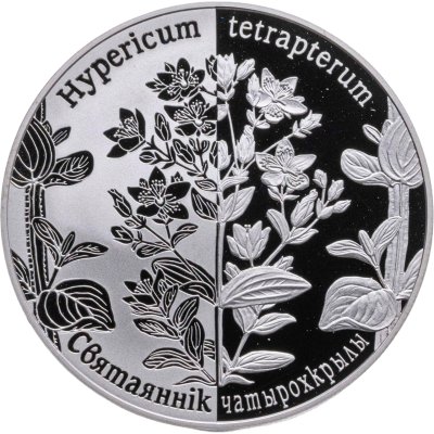 купить Беларусь 1 рубль 2014 "Зверобой четырёхкрылый"