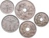 Купить Бельгия набор из 5 монет 1920-1932, надпись "BELGIQUE"