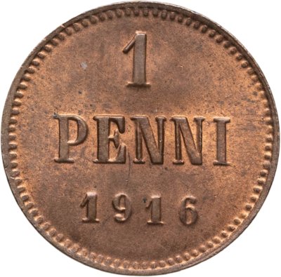купить 1 пенни (penni) 1916 Российская Финляндия