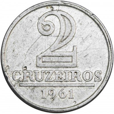 купить Бразилия 2 крузейро 1961