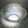 Купить Конфетница (фруктовница) с рельефным декором, стекло, пресс, Уршельский стеклозавод имени 10-й годовщины Октября, СССР, 1963-1983 гг.