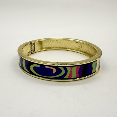 купить Винтажный браслет с абстрактным декором, металл, наклейка, Россия, 1990-2000 гг.