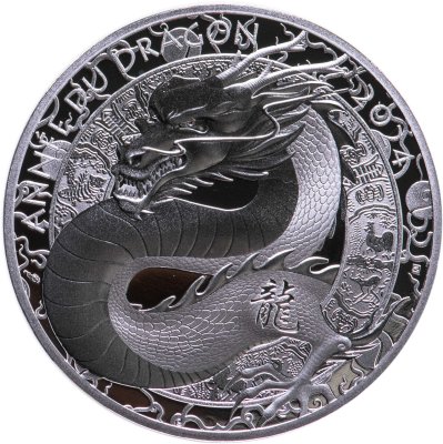 купить Франция 10 евро (euro) 2023 "Китайский гороскоп - год дракона" в футляре
