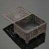 Купить Шкатулка с ажурным декором, чугун, крашение, Каслинский чугунолитейный завод (Касли), СССР, 1960-1970 гг.