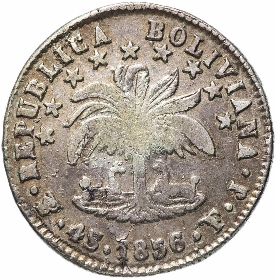купить Боливия 4 соля (soles) 1856