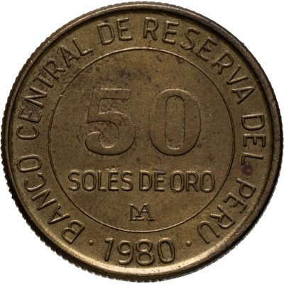 купить Перу 50 солей (soles) 1980