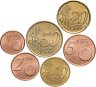 Купить Нидерланды набор монет от 1 до 50 евро центов 1999-2001 (6 штук)