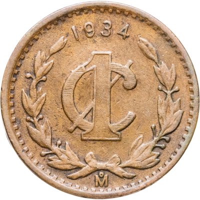 купить Мексика 1 сентаво (centavo) 1934