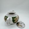 Купить Чайник с крышкой и цветочным декором, фарфор, роспись, Дмитровский фарфоровый завод (ДФЗ Вербилки), СССР, 1965-1991 гг.