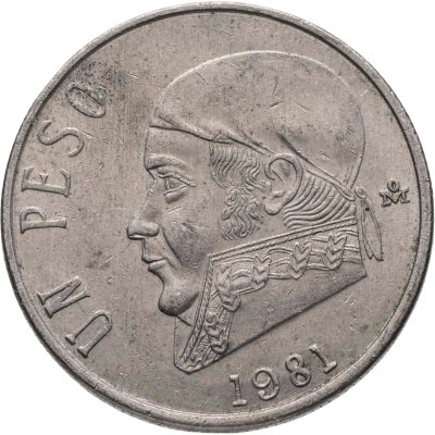 купить Мексика 1 песо (peso) 1981